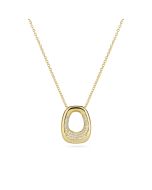 Naszyjnik srebrny pozłacany Sif Jakobs Borsa SJ-N2620-CZ-YG