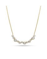 Naszyjnik srebrny pozłacany Sif Jakobs Sardinien Dodici SJ-N2774-CZ-YG