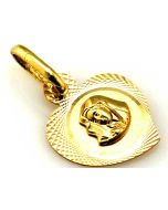 Zawieszka złota medalik w kształcie serca ZA710