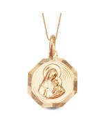 Zawieszka złota medalik ośmiokąt ZW-X-X07-N00-LA11547