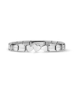 Bransoletka Nomination Italy Trendsetter Heart w kolorze srebrnym 021158/081