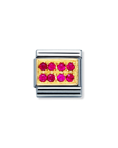 Composable Gold 18K czerwone cyrkonie 030314/02