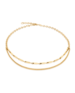 Naszyjnik Coeur de Lion Twisted Layers pozłacany 0801/10-1600