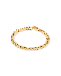 Bransoletka Coeur de Lion Twisted Layers pozłacana 0801/30-1600