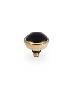 Wkręcany top QUDO Bottone mystik black pearl w kolorze złotym 100004/47-5302