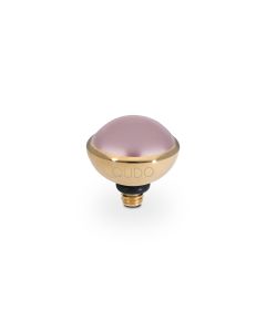 Wkręcany top QUDO Bottone vintage rose pearl w kolorze złotym 100004/47-5968
