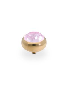 Wkręcany top QUDO Sesto crystal soft rose ignite w kolorze złotym 100013/47-4427