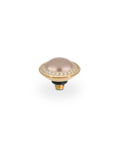 Wkręcany top QUDO Tondo deluxe bronze pearl w kolorze złotym 100022/47-5036