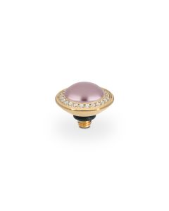 Wkręcany top QUDO Tondo deluxe vintage rose pearl w kolorze złotym 100022/47-5968