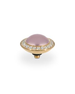 Wkręcany top QUDO Tondo deluxe vintage rose pearl w kolorze złotym 100028/47-5968
