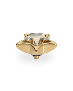 Wkręcany top QUDO Stellar crystal golden shadow w kolorze złotym 100058/47-5001