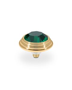 Wkręcany top QUDO Oroli emerald w kolorze złotym 100074/47-4507