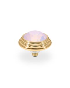 Wkręcany top QUDO Oroli rose opal w kolorze złotym 100074/47-5938