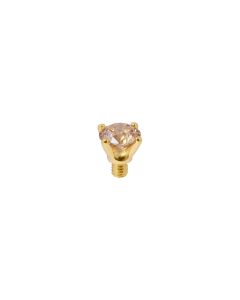 Wkręcany top QUDO Arezzo champagne w kolorze złotym 100077/47-5035