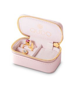 Zestaw pierścionek i wkręcane topy w szkatułce QUDO Verona złoty 102037/54-1916