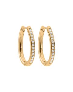 Kolczyki koła QUDO Camerino Deluxe w kolorze złotym 103014/23-1816