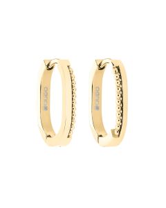 Kolczyki koła QUDO Punto w kolorze złotym 17 mm 105013/23-1600