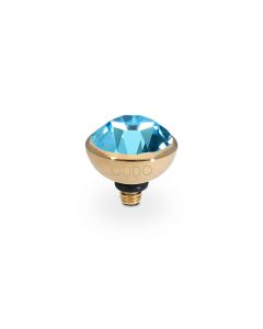 Wkręcany top QUDO Bottone aquamarine złoty 100004/47-6002