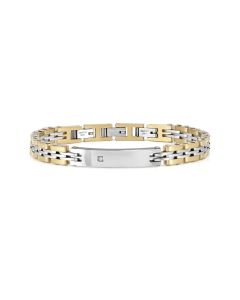Bransoletka Nomination Italy Virtus Code z białym diamentem 0.008 ct w kolorze złoto-srebrnym 133103/057