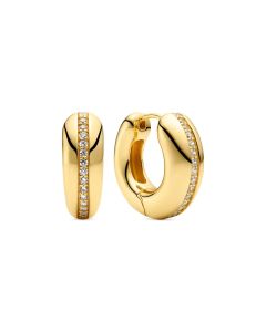 Kolczyki srebrne pozłacane Sif Jakobs Palermo SJ-E2588-CZ-YG