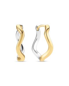 Kolczyki srebrne pozłacane Sif Jakobs Ellera Waves Pianura Grande SJ-E3869-2YG