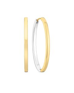 Kolczyki srebrne pozłacane Sif Jakobs Ellisse Pianura medio SJ-E2313-2YG