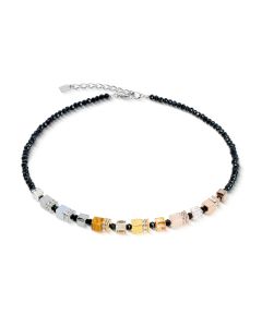 Naszyjnik Coeur de Lion GeoCUBE® Precious Nature tricolour 2101/10-1633