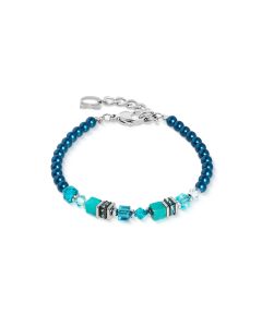 Bransoletka Coeur de Lion Princess Teal Glow w kolorze srebrnym 2103/30-0624