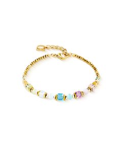 Bransoletka Coeur de Lion Cube Aura w kolorze złotym 2104/30-1576