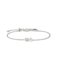 Bransoletka Nomination Italy Pearls Loop z perłą typu shell srebrna koniczynka 242901/001