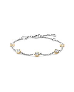 Bransoletka srebrna pozłacana TI SENTO 2756ZY