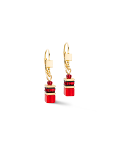 Kolczyki Coeur de Lion GeoCUBE® Iconic Lite czerwone 2800/20-0300