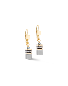 Kolczyki Coeur de Lion GeoCUBE® Iconic Lite czarne 2800/20-1333