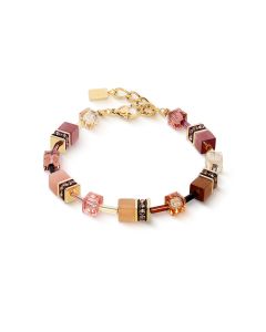 Bransoletka Coeur de Lion GeoCUBE® Iconic Blush w kolorze złotym 2838/30-1132