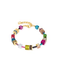 Bransoletka Coeur de Lion GeoCUBE® Iconic Multicolor Joy Gold 2838/30-1500