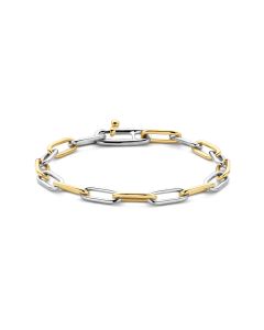 Bransoletka srebrna pozłacana TI SENTO 2936BI