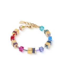 Bransoletka Coeur de Lion Multicolour Rainbow-Gold 3015/30-1535