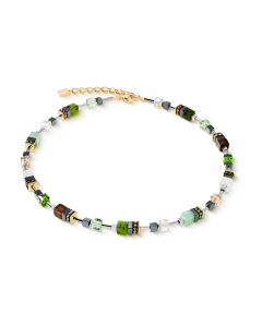 Naszyjnik Coeur de Lion GeoCUBE® Precious Motion Forest Light Gold 3017/10-0500