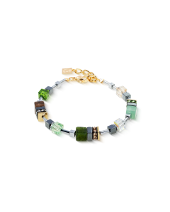 Bransoletka Coeur de Lion GeoCUBE® Precious Motion Forest Light Gold 3017/30-0500