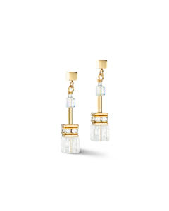 Kolczyki Coeur de Lion GeoCUBE® Iconic Nature złoto-biały 3018/21-1416