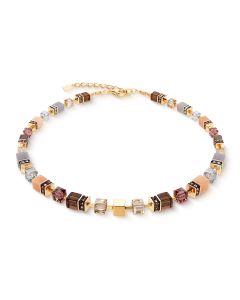 Naszyjnik Coeur de Lion GeoCUBE® Precious Statement w kolorze złotym 3039/10-1132