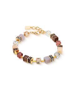 Bransoletka Coeur de Lion GeoCUBE® Precious Statement w kolorze złotym 3039/30-1132