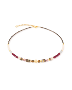 Naszyjnik Coeur de Lion GeoCUBE® Precious Grace Necklace Rose Smoke 3041/10-0310