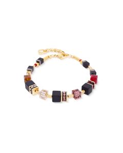 Bransoletka Coeur de Lion GeoCUBE® Precious Classic Ruby Noir 3043/30-1303