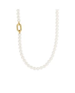 Naszyjnik srebrny pozłacany TI SENTO 34050YP/48 perły