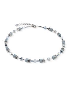 Naszyjnik Coeur de Lion GeoCUBE® Platinum w kolorze srebrnym 4015/10-1217