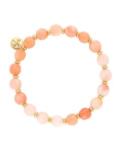 Bransoletka LIZAS Beaumont Natural 8 mm pomarańczowa 500006/30-0230