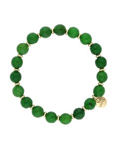 Bransoletka LIZAS Beaumont Natural 8 mm zielona 500006/30-0500
