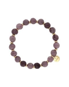 Bransoletka LIZAS Beaumont Natural 8 mm fioletowa 500006/30-0812
