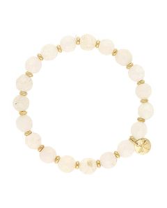 Bransoletka LIZAS Beaumont Natural 8 mm beżowa 500006/30-1000